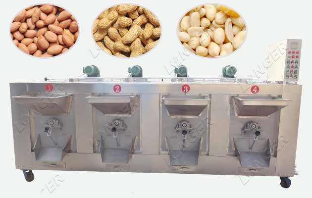 4 Cages Groundnut Roasting Machine in China