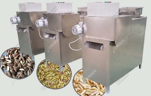 Automatic Peanut Pistachio Nuts Strips Cutting Machine