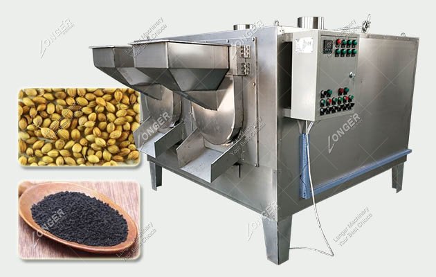 Automatic Coriander Seeds Powder Roasting Machine