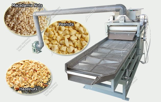 LG-ZQ10A Hazelnut Nuts Kernel Crusher Machine With Fan