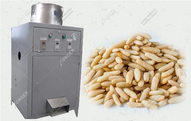 Roasted Pine Nut Chilgoza Peeler Peeling Machine Commercial