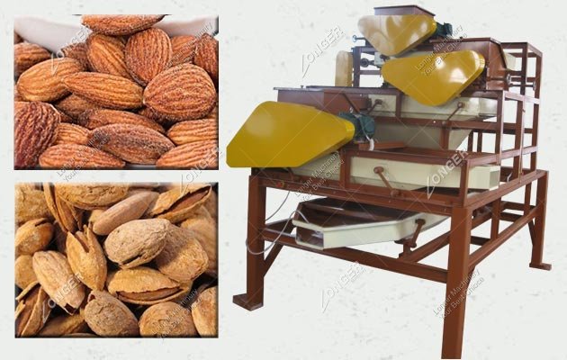 Large Almond Badam Shell Cracking Removing Machine Price
