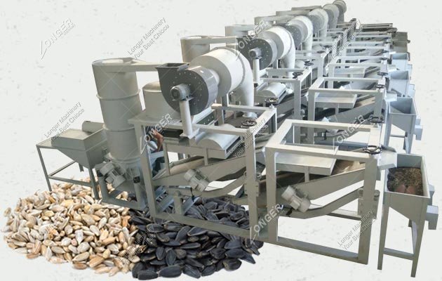 150 KG/H Small Sunflower Seeds Dehulling and Separating Machine