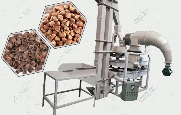 Commercial Buckwheat Grain Shelling Machine Line 400 kg/h