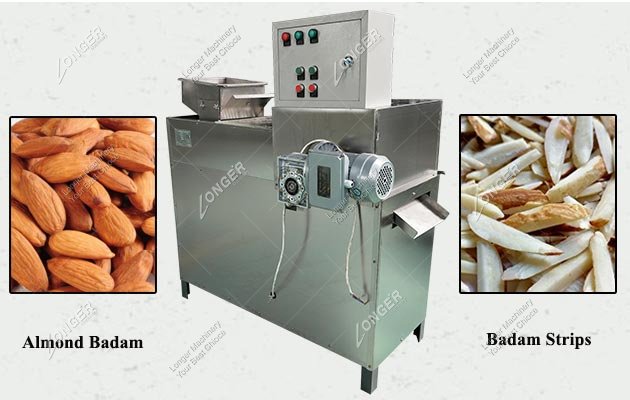Commercial Grade Badam Slivering and Strips Cutting Machine