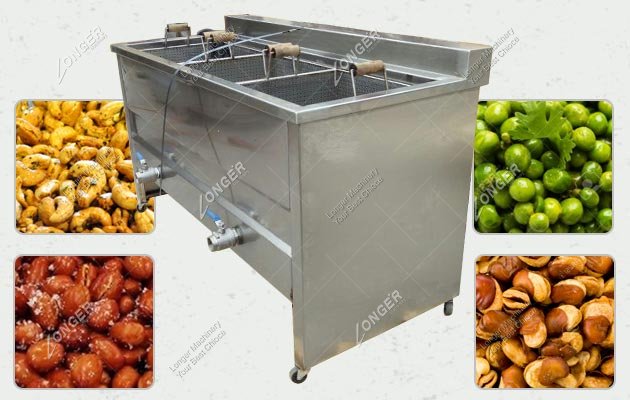 Small Semi-auto Peanut Frying Machine Price