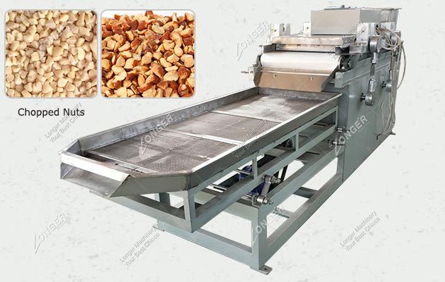 Hygienic Automatic Nut Chopper Shredder Machine 100-200 KG/H