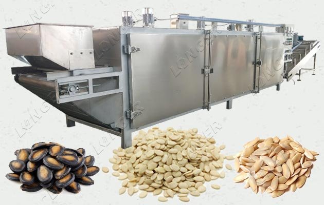 Gas Heaing Melon Seeds Roasting and Cooling Machine