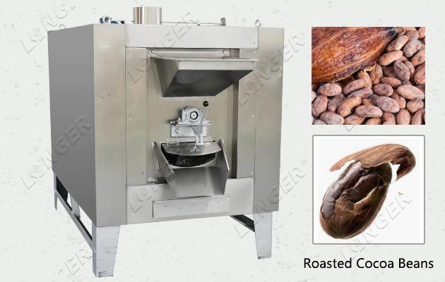 Electric Cocoa Bean Roasting Machine Price 100-150 KG / H