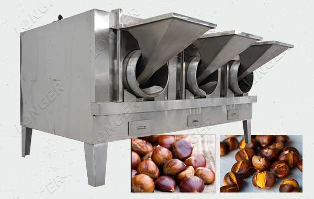 380 V Industrial Chestnut Roasting Machine for Sale