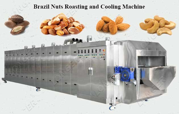 Automatic Brazil Nuts Roasting and Cooling Machine LG-LHE8.5A