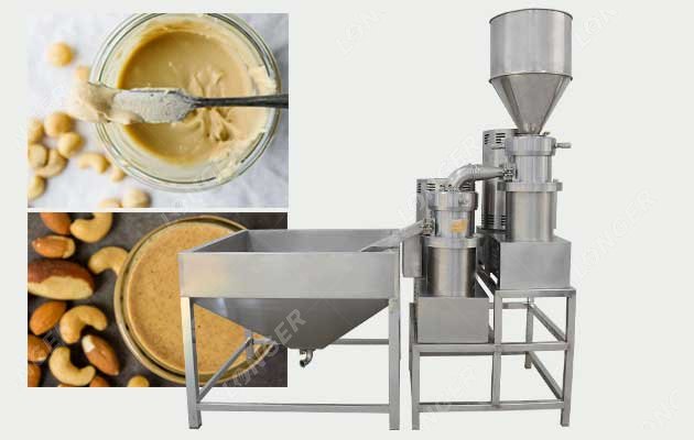 Double Brazil Nut Grinder Macadamia Butter Making Machine
