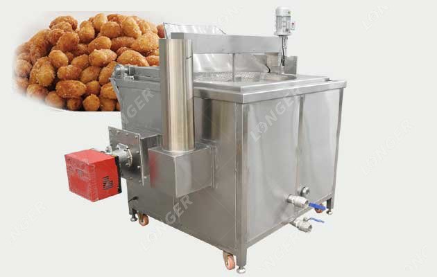 Coated Peanut Burger Frying Machine LG-YZG1200A