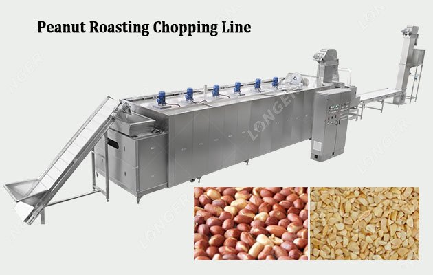 Automatic Peanut Roasting and Chopping Line