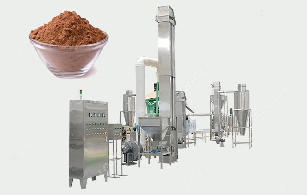 1 T/H Cocoa Powder Processing Machine Large Plant