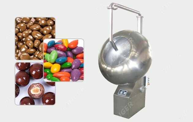 5 KW Industrial Chocolate Coating Pan Machine Price