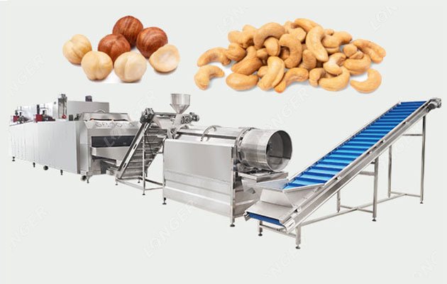 Hazelnut Cashew Roasting and Seasoning Line Multipurpose