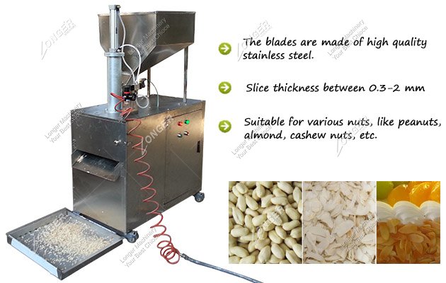 Stainless Steel Almond Flakes Cutting Machine