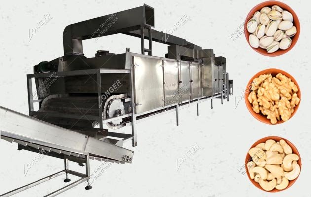 China Walnut Roaster Nut Roasting Production Line Factory