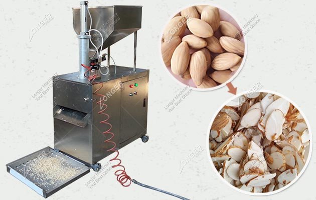 stainless steel flaked almonds cutting machine