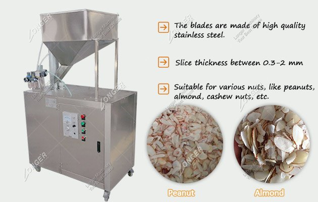 Almond Badam Slicing MachineAlmond Nuts Cutting Machine LGSP1