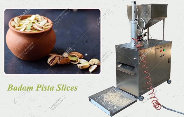 Almond Nut SlicerAlmond Pista Slice Cutting Machine