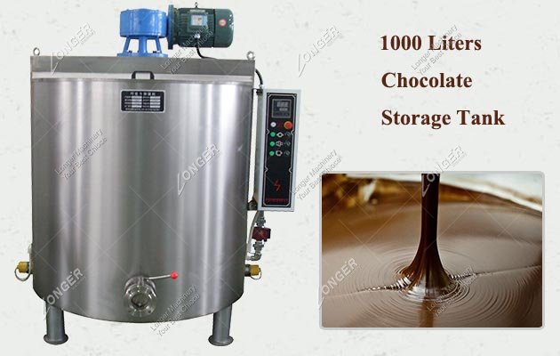 1000 Liters Chocolate Storage Tank Stainless Steel