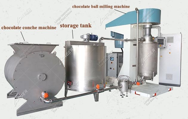 750-1000 KG Chocolate Ball Milling Machine Commercial