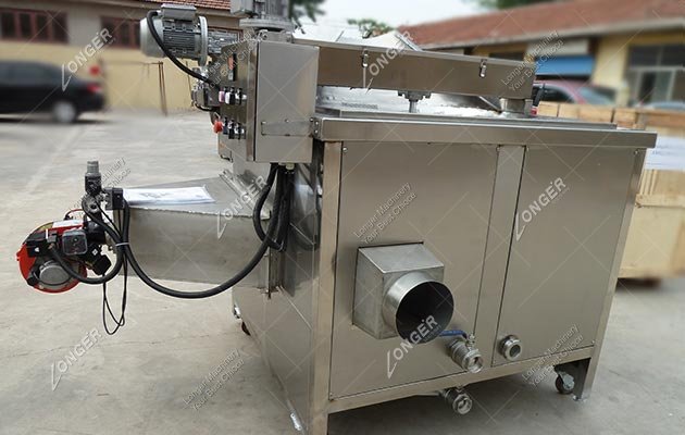 Chickpeas Deep Frying Machine Gas Heating