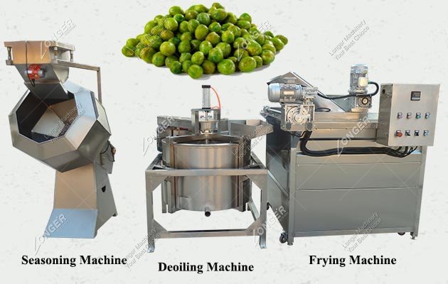 Fried Green Peas Production Line 300 KG / H