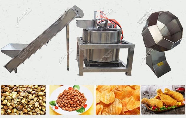 Fried Beand Deoiling and Seasoning Machine in China