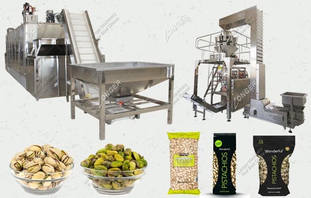 Automatic Pistachio Roasting and Cooling Machine in China