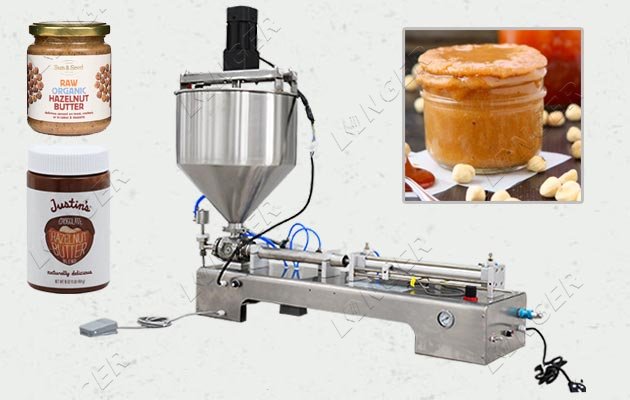Semi Automatic Hazelnut Butter Filling Machine