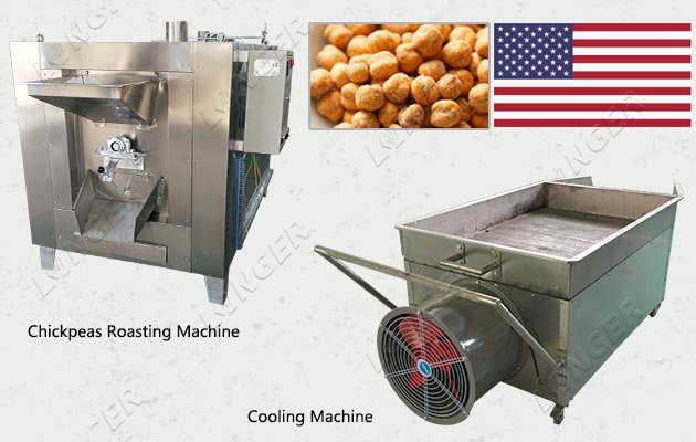 Good Quality Chickpeas Roasting and Cooling Machine