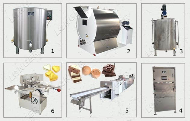 Automatic Chocolate Production Line 100 KG Capacity