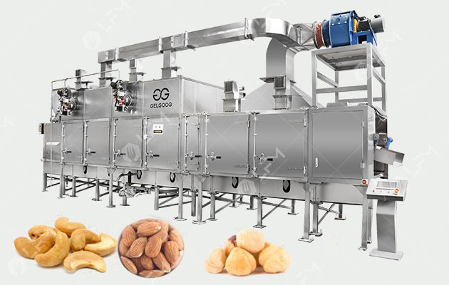 Continuous Roasting Machine for Nuts