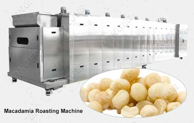 Automatic Macadamia Nuts Roasting Machine With Cooling