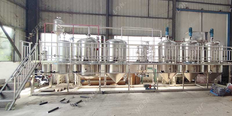 Small Scale Cooking Oil Refinery Plant