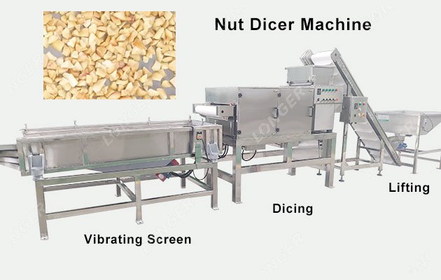 Industrial Nut Dicer Machine for Cashew Walnut