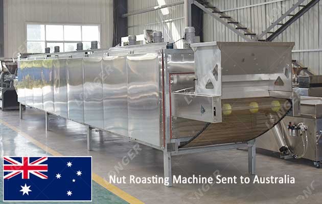 Nut Roasting Machine Sent to Australia
